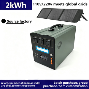 Estación de Energía de 2kWh 12.8V 130Ah 2400W con BMS Integrado, Venta Directa de Fábrica, 3500 Ciclos, Energía Solar de Respaldo para Camping - Product Image 1