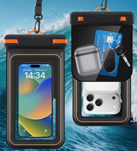 Étui de téléphone étanche personnalisé à double couche en éponge, <span class=keywords><strong>pochette</strong></span> de téléphone sous-marine en TPU pour la natation, la randonnée, la flottaison - Product Image 1