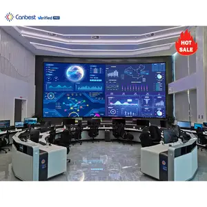 Indoor P0.9 P1.2 P1.5 P1.8 Full Color Led Display Screen For Control Room Command Center Led Video Wall