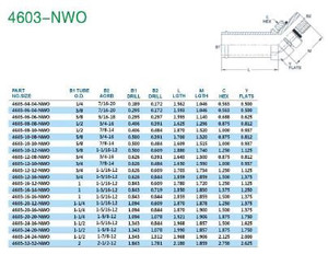 45 Ống đính cườm khuỷu tay với phụ kiện thủy lực O-Ring và bộ điều hợp 4603-nwo loạt phụ kiện đường ống chất lượng cao - Product Image 4