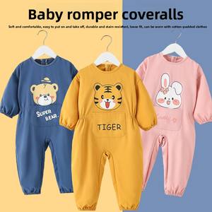 Automne hiver une pièce rampant costume pour nourrissons bébé tenue de protection corps complet Anti-saleté barboteuse pour l'extérieur - Product Image 2