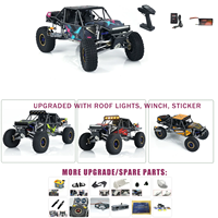 CAPO CP-CD1582X 1/8 4WD RTR RC Crawler Ultra4, Chasis de Aluminio Completamente Metálico, Transmisión de 2 Velocidades, Sistema de Sonido y Luces, Auto de Juguete