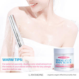 Exfoliante de sal del Himalaya, limpieza suave, hidratante, suave y elástico, exfoliante para baño dos en uno - Product Image 2