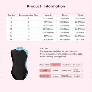 Justaucorps pour filles de 4 à 16 ans, pour gymnastique, danse, entraînement, patinage, performance, danse contemporaine professionnelle, vêtements d'entraînement - Product Image 6