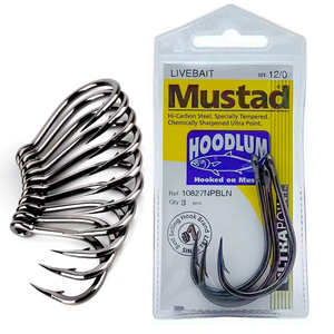 bulk mustad fishing hooks 2286 DT Gaff Hook | Duratin Coated Mustad 3777-BR Classic Hollow Point