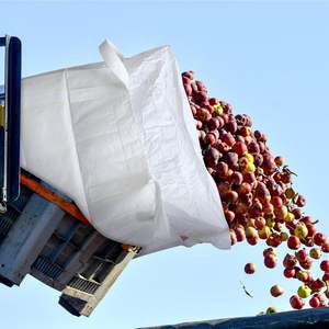 Bolsas a granel FIBC de PP de 1 tonelada, de polipropileno tejido, de alta resistencia, con fondo plano, cierre tipo Duffle, doble correa de estivado, capacidad personalizable - Product Image 3