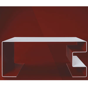 Oturma odası yöneticisi ofis masası Modern ev dekorasyonu bir kişi sekreter Corian malzeme ofis masası - Product Image 3