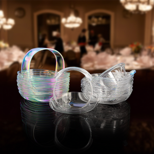Set di 6 cestini trasparenti Degustare per stoviglie da festa e decorazioni da tavola - Product Image 3