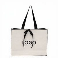 Sacs en papier kraft avec Logo personnalisé écologique, 100 pièces, sans ruban, nom de marque, sacs de shopping pour vêtements et chaussures, boîte d'emballage en papier cadeau