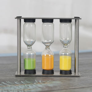 Timer per Tè in Metallo Perfetto 3 4 5 <span class=keywords><strong>Minuti</strong></span> <span class=keywords><strong>Tre</strong></span> in Uno Clessidra per Preparazione del Tè - Product Image 4