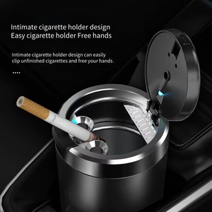 Wholesale Universal Auto Ashtray Portable Car LED Holder Cup Smokeless Interior Decor Box - Product Image 3