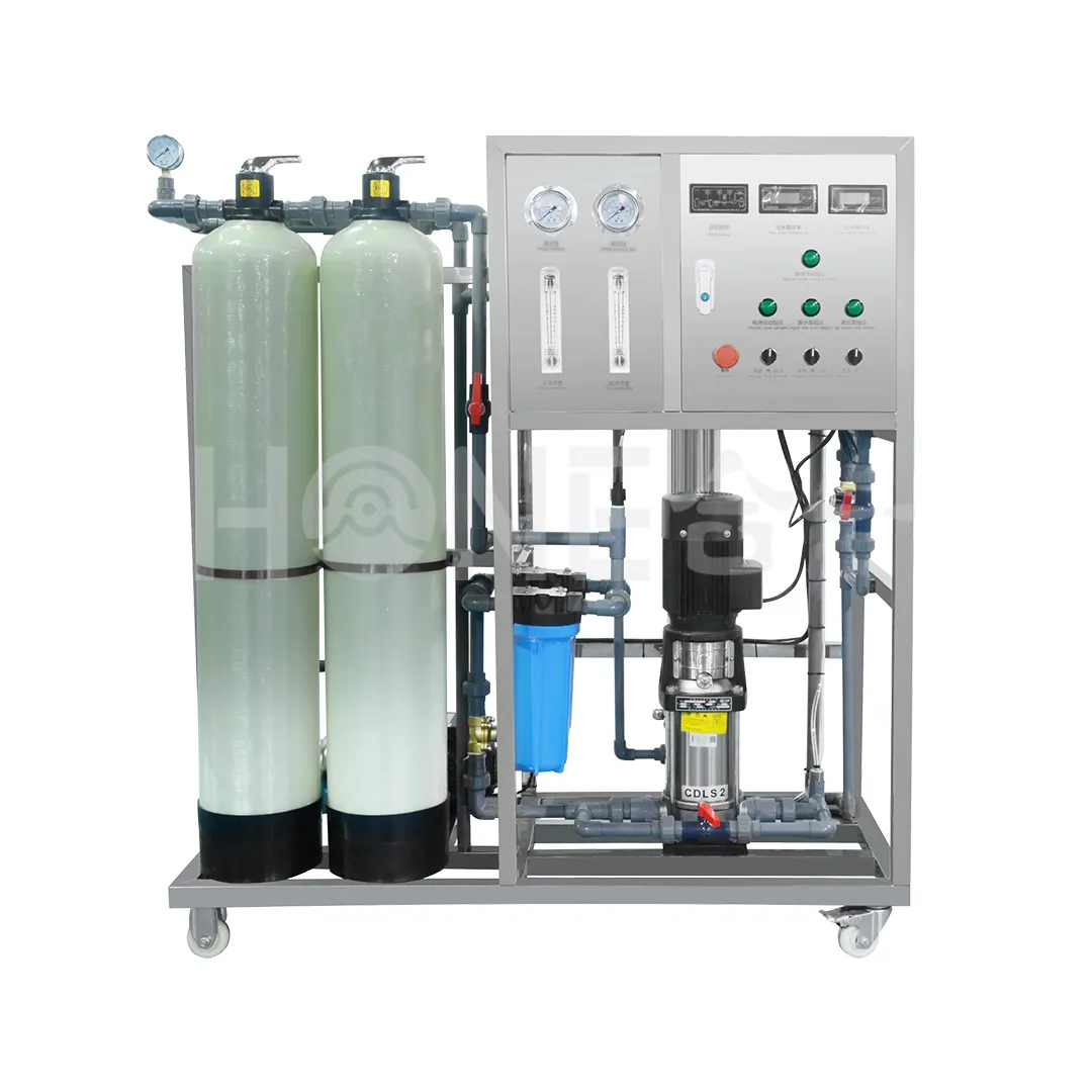小型飲料水浄化プラント清浄機逆浸透フィルター機ボアホール水処理水Roシステム