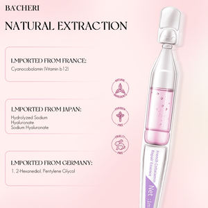 Etiqueta privada OEM vitamina B12 colágeno cuidado de la piel antienvejecimiento hidratante antiacné ácido hialurónico suero de ampolla Facial - Product Image 5