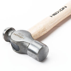Mango de madera blanqueado Martillo de madera Martillo de bola de cabeza redonda - Product Image 4