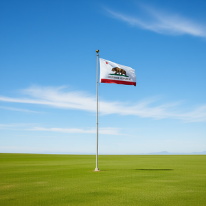 California State <b>Flag</b> 3X5 Ft Polyester Silk Screen Printed Display Accessory For Promotional Activities - Product Image 2