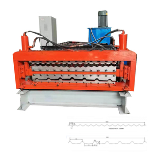 Aluzinc Galvanized <b>Sheet</b> Metal Steel Coil Portable Metal Roofing Roll Forming Machine for Making Roof <b>Sheets</b> - Product Image 3