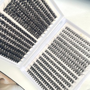 280 cụm 60p 80P cụm thủ công Lashes14-Row cụm cơ sở sắc nét 9-16mm C/D phân khúc riêng lẻ lông mi tự làm - Product Image 1