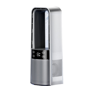 Nuovo 3500mah Usb ricaricabile senza pale ventilatore da tavolo <span class=keywords><strong>50</strong></span> ° oscillazione vento forte senza foro ventilatore da tavolo con luce a Led e temporizzazione - Product Image 6