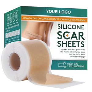 Bande adhésive en silicone de qualité médicale réutilisable pour cicatrices de césarienne, brûlures, acné - <span class=keywords><strong>Rouleau</strong></span> de ruban cicatrisant pour la cicatrisation des plaies - Product Image 1
