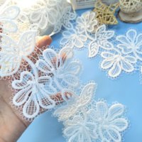 Accessoires de lingerie de luxe écologiques avec bordure en dentelle florale 3D traditionnelle et broderie pour la fabrication DIY – Fourniture d'usine