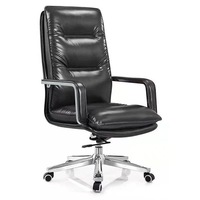 Vente chaude patron chaise de bureau en cuir vente directe d'usine mobilier de bureau directeur général chaise pivotante élévatrice de bureau de direction