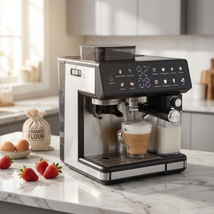 Cafetera Automática de Alta Calidad para Uso Comercial y Doméstico, Sistema de Preparación de Espresso con Palanca, Cafetera Profesional de Alta Resistencia - Product Image 3