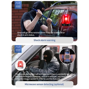 EASYGUARD EC207-M9 Alarma de Coche Bidireccional con Pantalla LCD, Arranque Remoto, Botón de Encendido, Sensor de Impacto y Detección por Microondas - Product Image 6