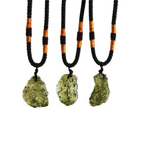 MECYLIFE Irregular Artificial Stone <strong>Necklace</strong> <strong>Moldavite</strong> <strong>Necklace</strong> - Product Image 2
