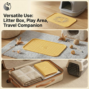 Alfombrilla de <span class=keywords><strong>arena</strong></span> para <span class=keywords><strong>gatos</strong></span> de PP de gran tamaño, antisalpicaduras, impermeable, respetuosa con el medio ambiente, tablero de Control de <span class=keywords><strong>arena</strong></span>, <span class=keywords><strong>alfombra</strong></span> de mesa para comida de mascotas, venta al por mayor - Product Image 6