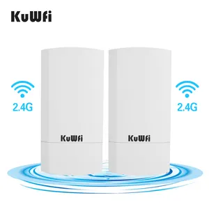 1-2km KuWFi PTP wi-fi 300Mbps wireless ethernet ponte receptor multi ponto internet poe ponte sem fio para wi-fi extensor