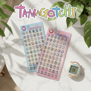 Pegatina en Relieve de Epoxi con Cristal Sólido Estilo 3D, Dibujos Animados Infantiles, Lindos <span class=keywords><strong>Tamagotchi</strong></span>, Conejo, Oso, Perro Shiba Inu - Product Image 5