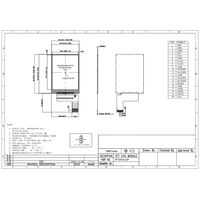 Module d'écran LCD TFT personnalisé de 2,8 pouces, 480*640, 16,7 millions de couleurs, interface MIPI, angle de vision complet, 220 cd/m2, écran couleur industriel