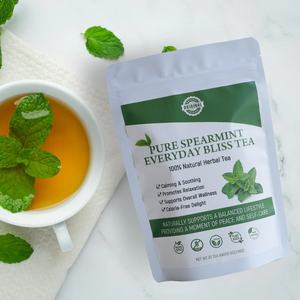 Té de Menta de Entrega Rápida Chinaherbs, Hojas Sueltas de Menta de Marca Propia, Bolsitas de Té de Hojas de Hierbabuena Cortadas y Secas para Refrescar - Product Image 1