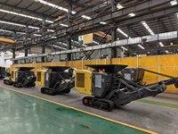 MONDE Concasseur à mâchoires mobile compact pour le recyclage du béton et la production d'agrégats