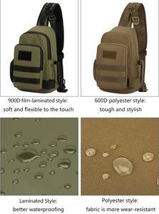 ระบบลอกคราบตกปลากันน้ำกระเป๋าคาดอกแบบยุทธวิธีสะพายไหล่ขนาดกะทัดรัดลายพรางสำหรับเดินทาง - Product Image 5