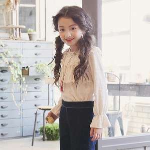 Vêtements pour enfants coréens à la mode pour filles en gros 2017, chemise pour enfant - Product Image 3