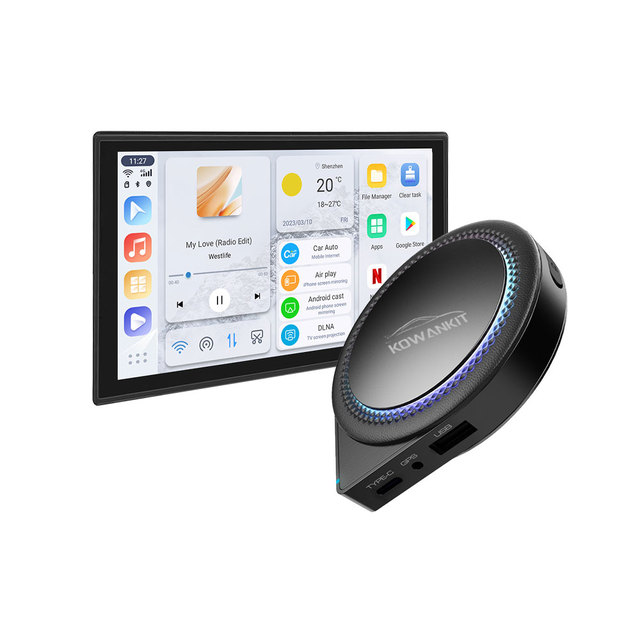 HD-port Carplay Ai Box Open Android 13 QCM6125 Chipset 8gb 128gb Wireless Carplay Adapter Carplay Magic Box