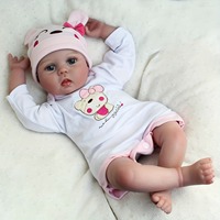 Poupée Reborn en vinyle entièrement en silicone de 55 cm, bébé réaliste de style brésilien, 0-3 ans