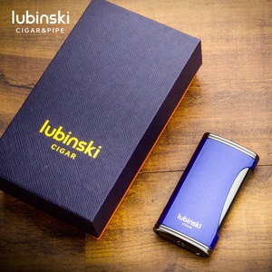 Bộ bật lửa xì gà phẳng bán buôn, sạc trực tiếp, đèn khò, 4 màu, quà tặng doanh nghiệp tùy chỉnh Lubinski - Product Image 6