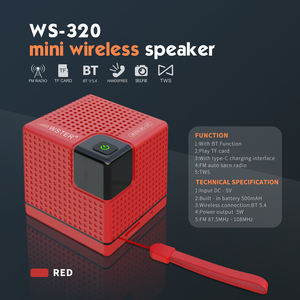 Enceinte sans fil d'extérieur, étanche, mini enceinte Bluetooth, enceinte portable stéréo avec caisson de basses, enceintes BT - Product Image 4
