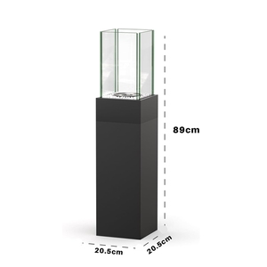 Chimenea moderna de bioetanol de acero inoxidable con llamas danzantes en espiral Uso independiente en interiores y exteriores Directo de fábrica - Product Image 2