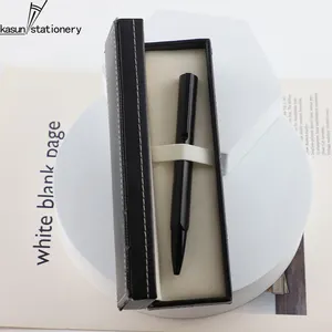 Neuheit Metall SCHWARZ Dreieck Twist Metallic Messing Kugelschreiber Benutzer definierte LOGO Gel stift mit silberner Tinte für Luxus BLACK PEN SET