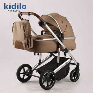 Cochecito de Bebé Kidilo Ligero de Metal con Cuatro Ruedas Plegable para 0-36 Meses, con Posición Sentada y Acostada, Amortiguador de Impactos y Bolsa para Mamá - Product Image 4