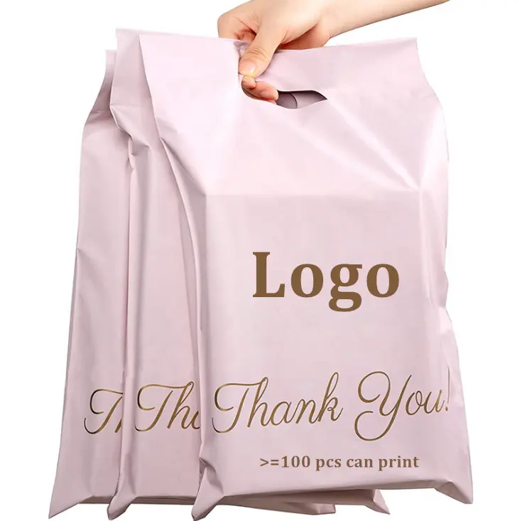 Bolsas biodegradables de plástico PE para correo, bolsas de polietileno respetuosas con el medio ambiente, con logotipo