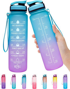 Upstyle Bpa 무료 Hydrate 플라스틱 Tritan 물병 동기 부여 피트니스 병 사용자 정의 - Product Image 6