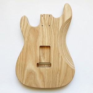 Cuerpo de guitarra DIY al por mayor, sin acabar, en blanco, de fresno SSS, en venta - Product Image 4