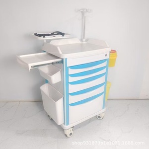 Chariot de traitement médical en ABS, 890x520x824mm, chariot d'hôpital multi-niveaux - Product Image 4