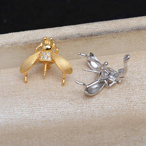 S925 Silver DIY Pearl Accessories Set Women's Open Ring <b>Earrings</b> Pendant and Empty <b>Stand</b> 1320 Fashion Jewelry - Product Image 3