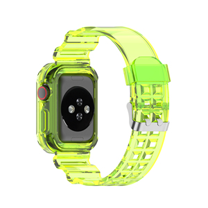 IVANHOE – bracelet Sport pour Apple Watch série 6 SE 3 4 5, <span class=keywords><strong>Silicone</strong></span> <span class=keywords><strong>Transparent</strong></span> pour iWatch 5 4, 38mm 40mm 42mm 44mm - Product Image 6