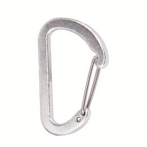 Custom Logo Aluminum Mini D Shape Carabiner Keychain Spring Snap <b>Hook</b> <b>Clip</b> for Promotional Activities - Product Image 6